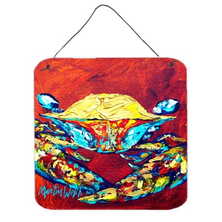 Carolines Treasures Crab Wrinkles Aluminium Metal Wall Or Door Hanging Prints MW1081DS66